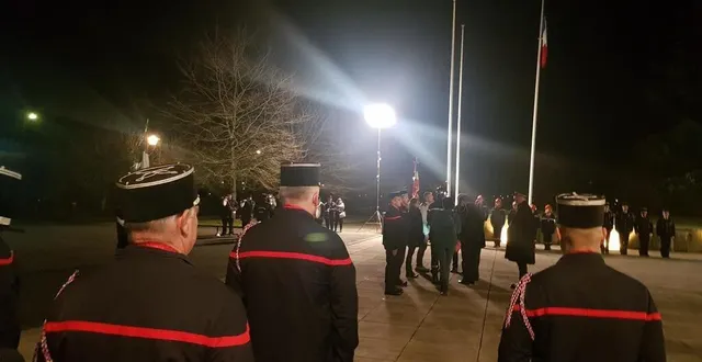 photo  les sapeurs-pompiers de l’orne ont célébré la sainte-barbe, vendredi 8 décembre 2023, à alençon.  &copy;  ouest-france 