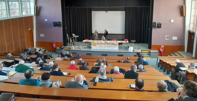 photo  l’usas a tenu son assemblée générale dans l’amphithéâtre du lycée de la germinière.  &copy;  ouest-france 