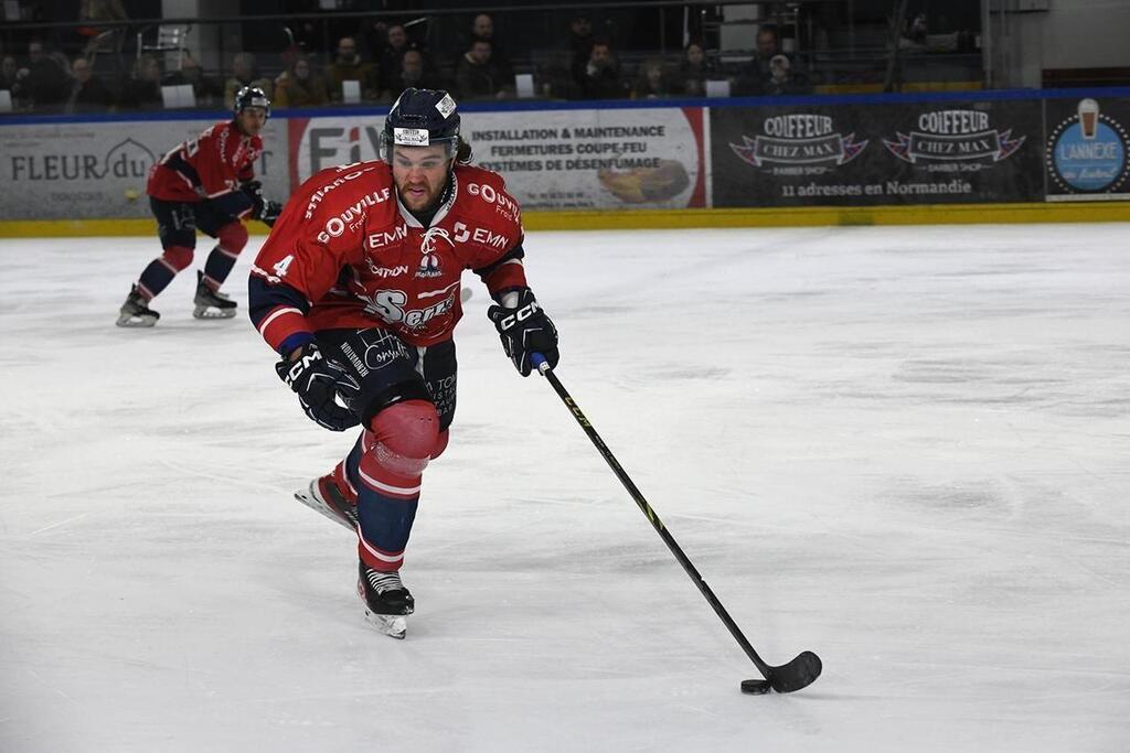 Hockey Sur Glace. Drakkars De Caen : Thomas Carminati, Le Défenseur ...