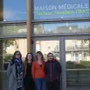 photo  valérie adam, coordinatrice du centre de soins infirmiers de combrée et pouancé, et chloé davoust, pauline levêque et amaury guérin, les trois infirmiers du secteur de pouancé. 