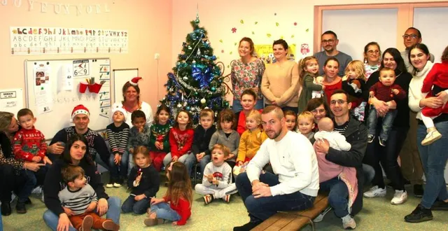 photo  les sourires étaient grands sur les visages des petits, mais aussi des grands.  &copy;  le maine libre 