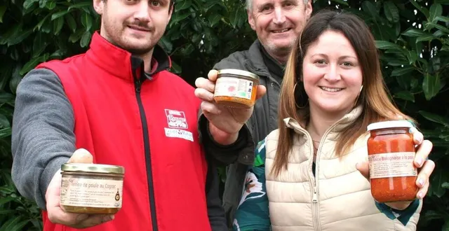 photo  amandine, alexis et pierre sont fiers de proposer leurs produits sous l’appellation vaupaniergarny.  &copy;  le maine libre 