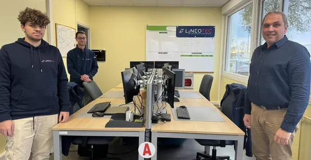 photo  jérôme proust (à droite), a pris la tête de l’entreprise lineotec à alençon (orne).  &copy;  ouest-france 