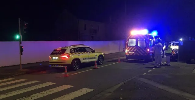 photo  l’accident s’est produit au niveau des feux du carrefour entre la rue de la demi-lune et le boulevard de strasbourg.  &copy;  ouest-france 