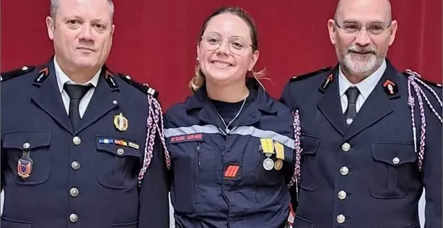 photo  ludivine derré vient de terminer une carrière de 20 ans chez les sapeurs-pompiers volontaires. une fierté puisqu’elle représente la quatrième génération de pompiers de sa famille.  &copy;  pompiers 
