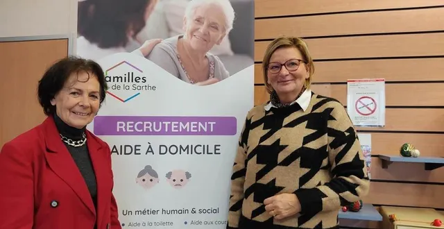 photo  cécile bayle de jessé, présidente de frasad, et françoise rembotte, présidente de familles de la sarthe.  &copy;  ouest-france 
