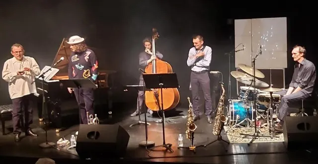 photo  renzo mayda avait invité aristide d’agostino, valérian fouqueray, jean-emmanuel doucet et thibault renou.  &copy;  le maine libre 