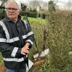 photo philippe veau, habitant à ciral, a retrouvé sa chienne égorgée dans son jardin, dimanche 24 décembre 2023.
