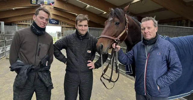 photo  thierry duvaldestin et ses fils, clément et théo, entraînent le crack « idao de tillard » dans l’orne. un cheval qui sera l’un des favoris du prochain prix d’amérique.  &copy;  ouest-france 