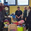 photo tous les dons récoltés à la fin de la bourse aux jouets du 26 novembre ont été déposés à se nourrir ensemble, à roëzé, en décembre.