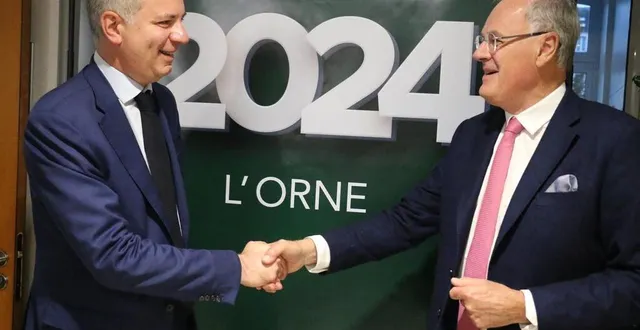 photo  comme en 2023, le préfet de l’orne et le président du conseil départemental ont présenté leurs vœux ensemble, lundi 8 janvier 2024, à l’hôtel du département.  &copy;  ouest-france 