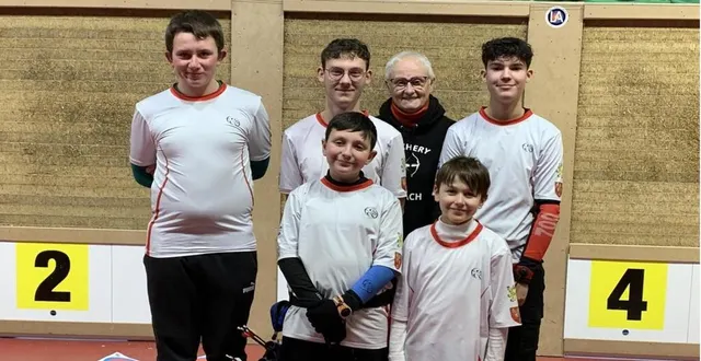 photo  les jeunes du club silléen ont le vent en poupe  &copy;  archers de sillé 