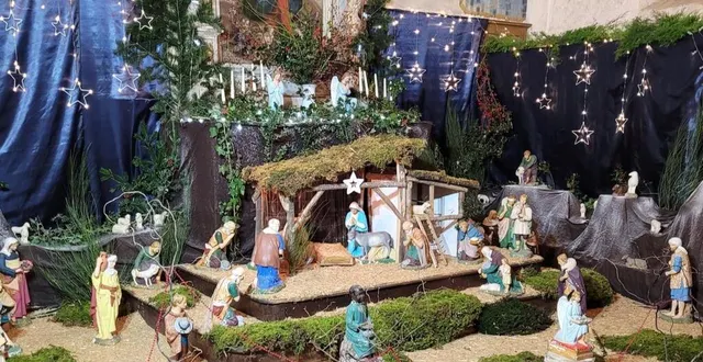 photo  cette année encore, la crèche a enchanté les visiteurs.  &copy;  le maine libre 