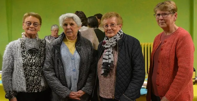 photo  christiane, la présidente de l’association, est accompagnée par les adhérentes gilberte, pierrette et michèle.  &copy;  ouest-france 