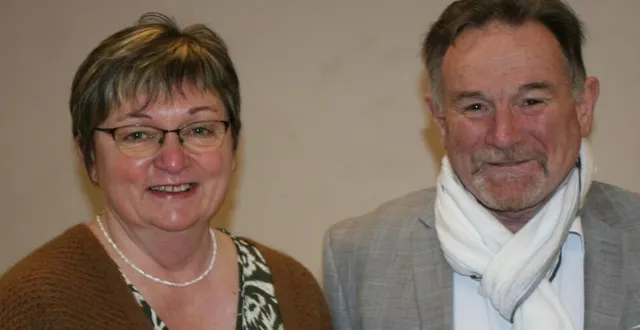 photo  béatrice grosbois et luc-marie faburel.  &copy;  le maine libre 