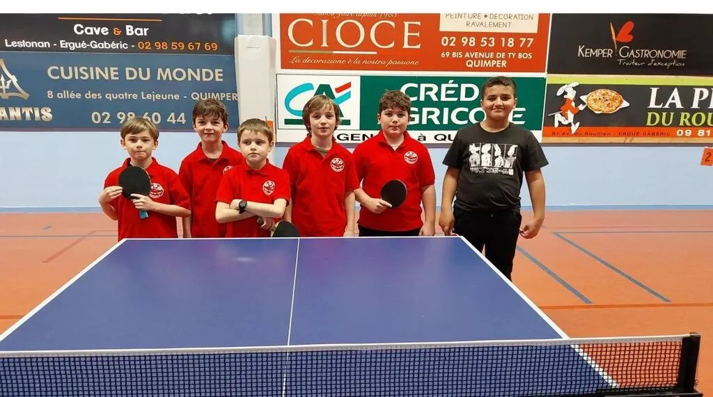 Quimperlé. Tennis de table un bon weekend pour les jeunes Quimper
