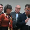 photo  brigitte têtu-edin et son conseil municipal ont présenté les projets de la commune pour 2024 où le cimetière et l’éclairage public sont au programme. 