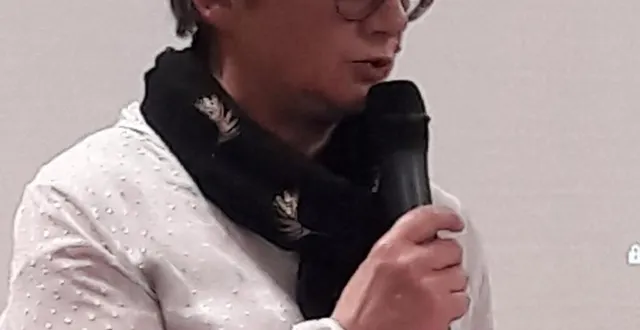 photo  agnès verdier lors de la cérémonie des vœux, vendredi soir.  &copy;  ouest-france 