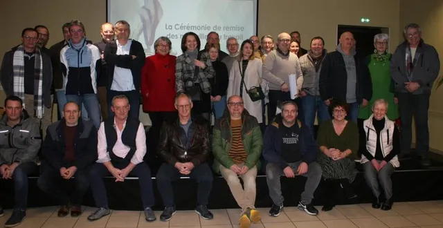 photo  trente salariés ont reçu leur médaille lors de la cérémonie du 11 janvier.  &copy;  ouest-france 