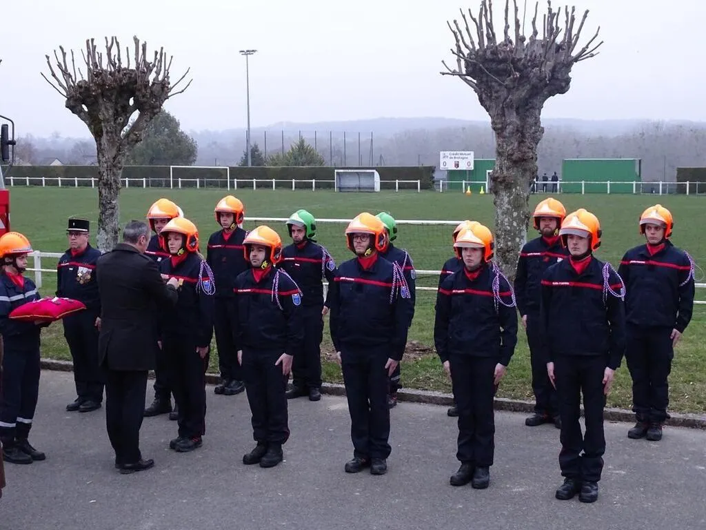 Le centre de secours de PleudihensurRance a fêté la SainteBarbe