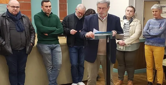 photo  joël tabareau, maire, présentait ses vœux à la population.  &copy;  le maine libre 