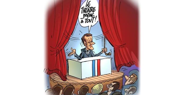 Le Dessin De Chaunu. Emmanuel Macron : Du Théâtre à La Scène Politique ...