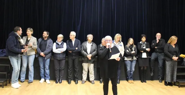 photo  irène boyer a présenté avec son équipe municipale, des vœux chargés de projets d’envergure.  &copy;  ouest-france 