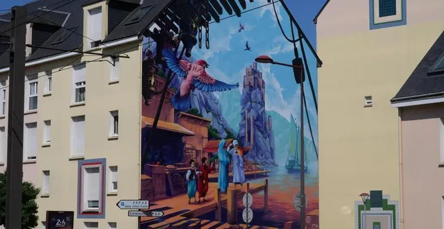 photo  au 91, rue des maillets, la façade est peinte par le collectif d’artistes tsf crew. c’est l’une des œuvres mancelles en lice pour le concours de la plus belle fresque de france du média « trompe l’œil ».  &copy;  archives ouest-france 