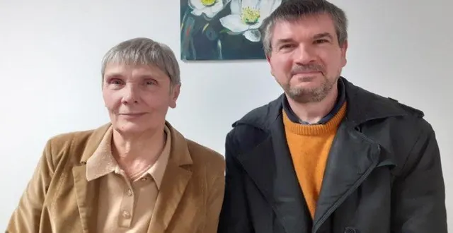 photo  chantal trifault et loïc parent du chatelet.  &copy;  comité de jumelage 