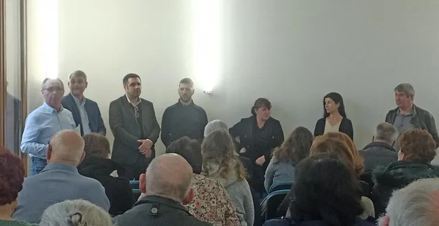 photo  christophe busson présente ses voeux à mareil-en-champagne, janvier 2024  &copy;  ouest-france 