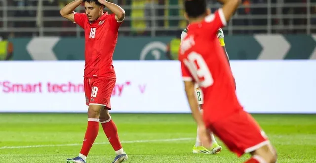 photo  sayfallah ltaief et la tunisie risquent l’élimination en phase de poules de la coupe d’afrique des nations.  &copy;  photo : fadel senna / afp 