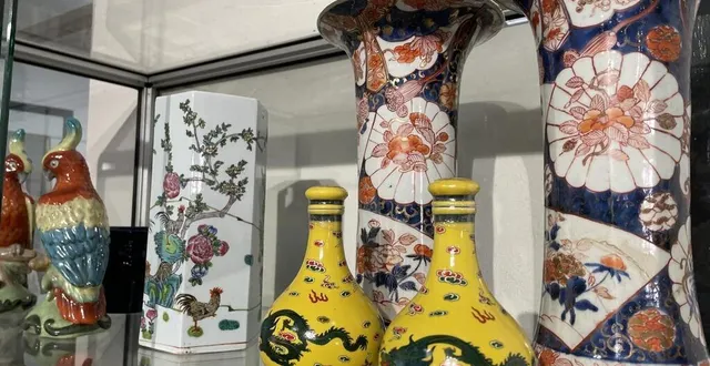 photo  parmi les articles à vendre, vendredi 26 janvier 2024 à alençon, des objets d’art chinois.  &copy;  ouest-france 