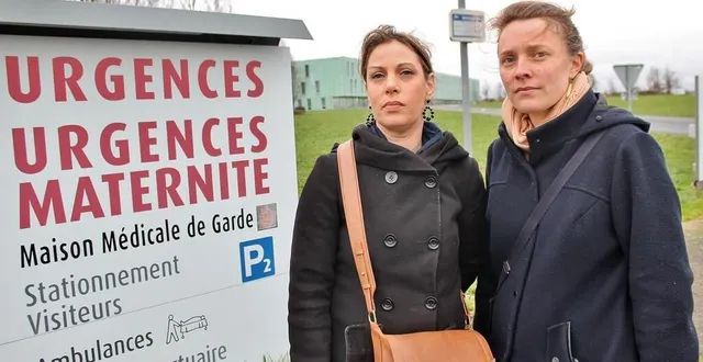 photo  émilie cadieu, aide-soignante, et camille guineheux, sage-femme, sont à l’origine du collectif « ensemble pour la maternité » du pôle santé sarthe et loir, situé entre sablé-sur-sarthe et la flèche (sarthe).  &copy;  ouest-france 