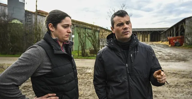 photo  jauzé, jeudi 25 janvier 2024. adeline et adrien langot se sont installés en 2021. comme tant d’autres agriculteurs, ils laissent éclater leur colère en ce début d’année marquée par une très forte contestation.  &copy;  le maine libre – denis lambert 