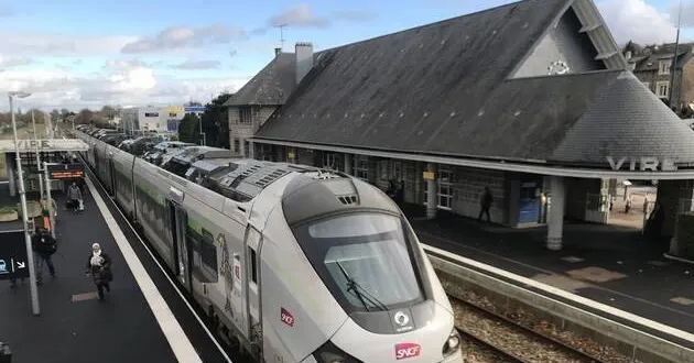 photo  la gare de vire normandie où passe le train paris-granville.  &copy;  ouest-france 