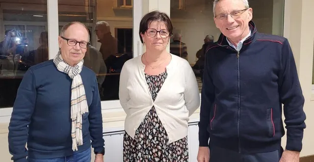 photo  les membres du bureau du comité de jumelage : gilles lubin (secrétaire), isabelle lubin (trésorière), jean pascal maudet (président).  &copy;  le maine libre 
