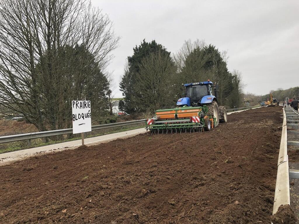 Colère des agriculteurs en Finistère « Une prairie » semée sur la