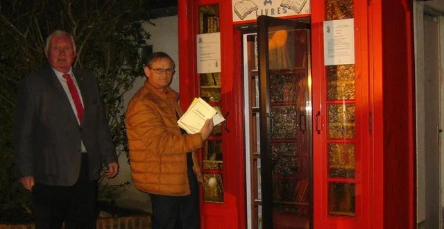 photo  la boîte à livres est installée près de la salle des fêtes.  &copy;  le maine libre 