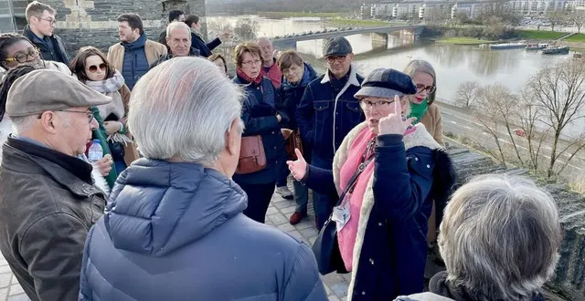 photo  angers, promenade du bout-du-monde, le 27 janvier 2024. emmanuelle kaps illustre l’évolution urbanistique de la ville à travers ses noms de rues.  &copy;  co – anthony pasco 