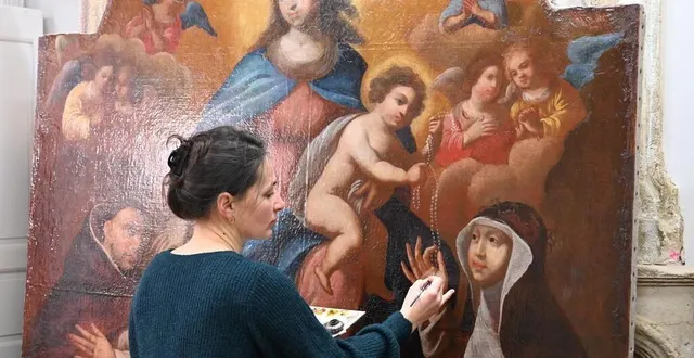 photo  la vierge du rosaire va très prochainement retrouver sa place dans l’église saint-remy.  &copy;  andrea rheinfrank 