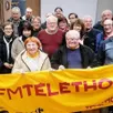photo  les organisateurs du téléthon et les présidents d’associations sont fiers de la mobilisation des habitants. 