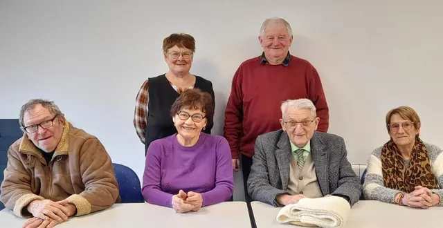 photo  les membres du bureau de la section unc-afn – soldats de france et des adhérents lors de l’assemblée générale.  &copy;  le maine libre 