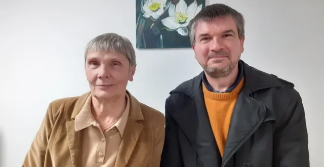 photo  loïc parent du châtelet a succédé à chantal trifault à la tête du comité de jumelage.  &copy;  le maine libre 