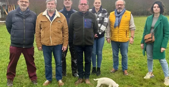 photo  une partie du nouveau bureau de l’association avec au centre son président, bruno rouy.   &copy;  le maine libre 