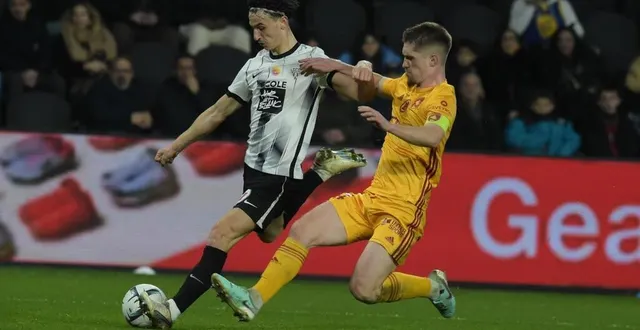 photo  esteban lepaul a offert une passe décisif à el melali.  &copy;  mathieu pattier / ouest france 