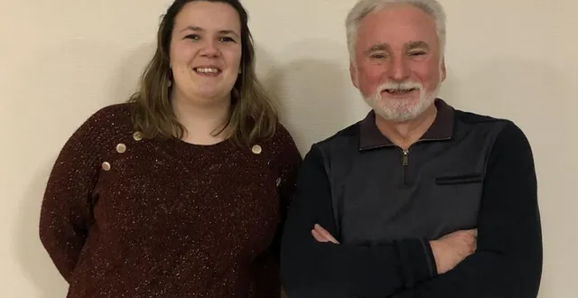 photo  clarisse jeanne, nouvelle secrétaire adjointe et bertrand paulin, le président.  &copy;  le maine libre 