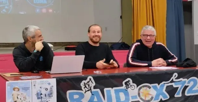 photo  de droite à gauche, les membres du bureau de raid ox 72 : jean-françois le berre, cofondateur et président ; emmanuel bidault, trésorier et nicolas piette, secrétaire, lors de l’assemblée générale du 26 janvier.  &copy;  ouest-france 