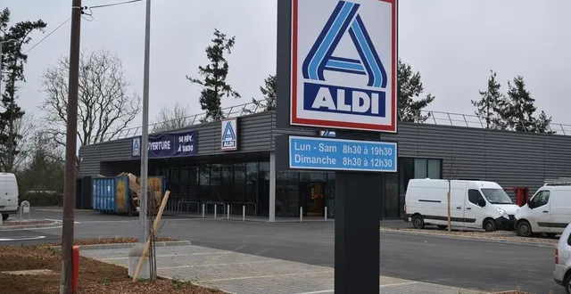 photo  le magasin d’aldi de conlie, ouvrira le 14 février 2024.  &copy;  le maine libre 