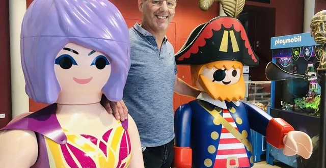 photo  michaël baraton organise une exposition de playmobil® ce samedi 10 et ce dimanche 11 février 2024 à parthenay, avec sa famille et l’association parth’nplay.  &copy;  co - jordan guerin-morin 