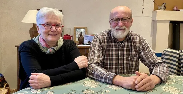 photo  madeleine et christophe leloup, agriculteurs à beauvain, dans l’orne, depuis 1983 ont pris leur retraite le 1er janvier 2024.  &copy;  ouest-france 